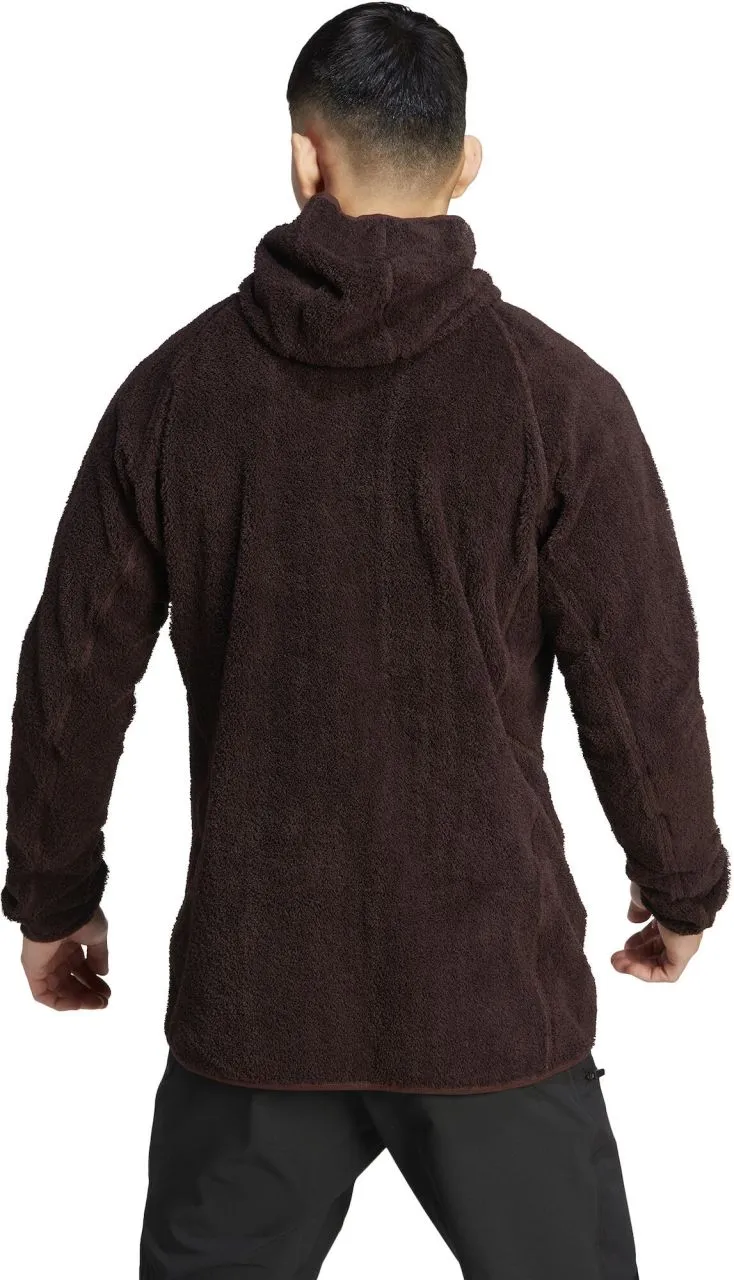 adidas Terrex Techrock Reversible High Pile Fleece Hooded Jacket - Herren Freizeitjacke