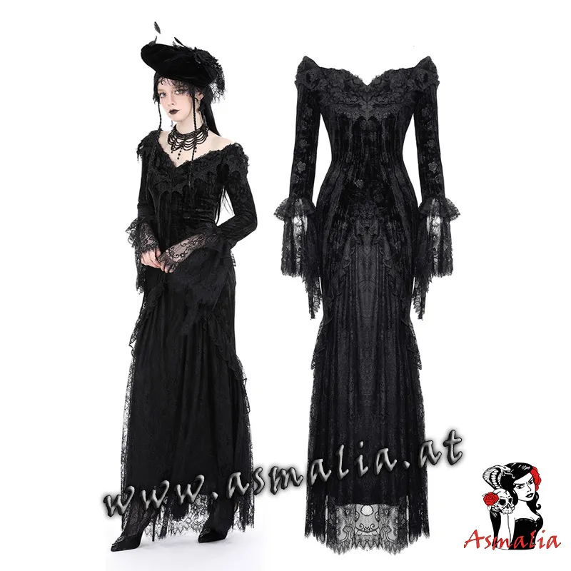 bodenlanges figurbetontes Kleid