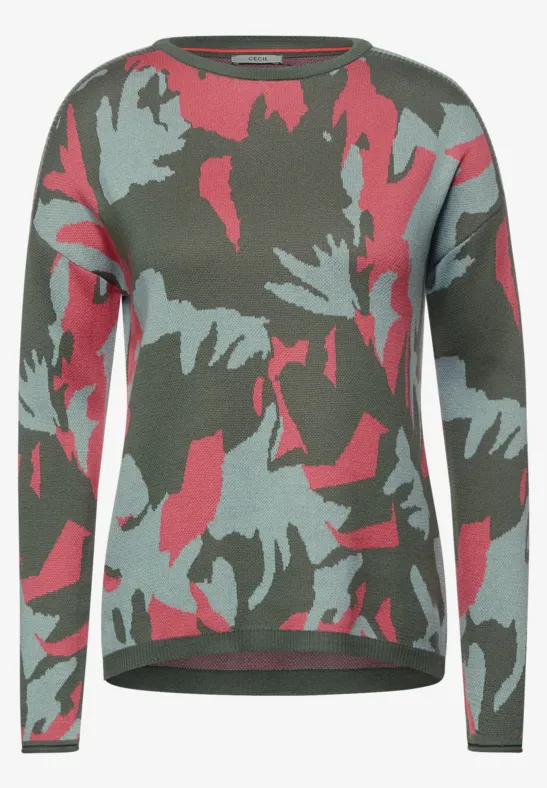 Camouflage Muster Pullover