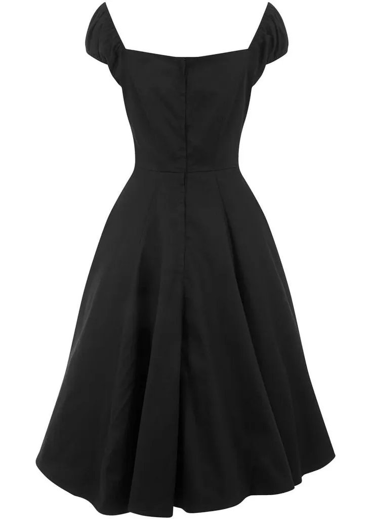 Collectif Dolores Classic 50's Swingkleid Schwarz