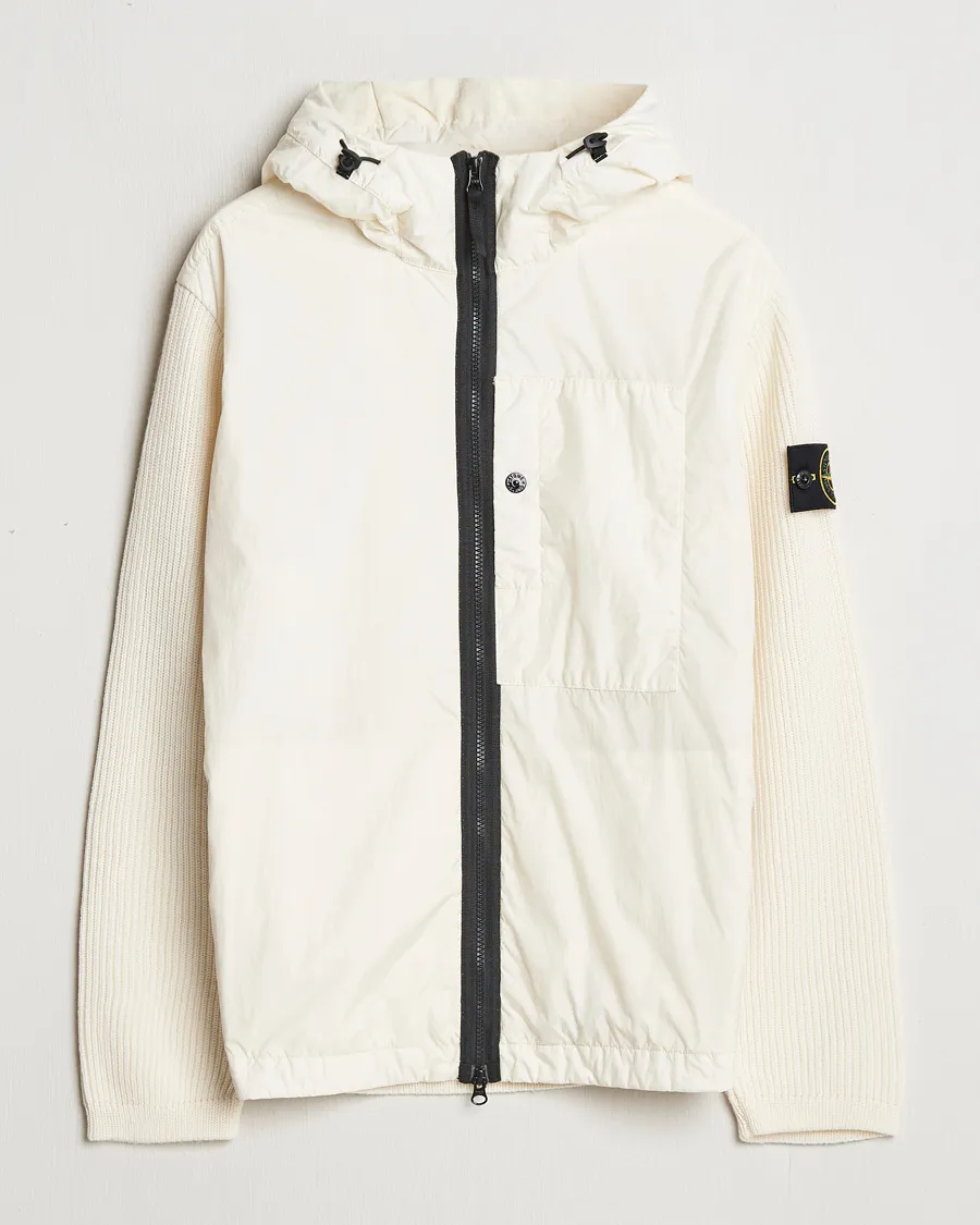 Crinkle Reps Hybrid Wool Jacket Natural