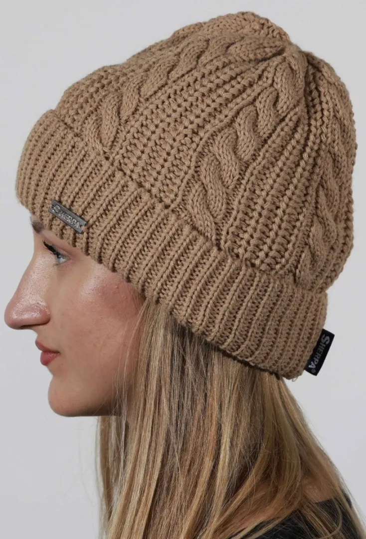 Damen Sherpa MARILYN Wintermütze hellbraun
