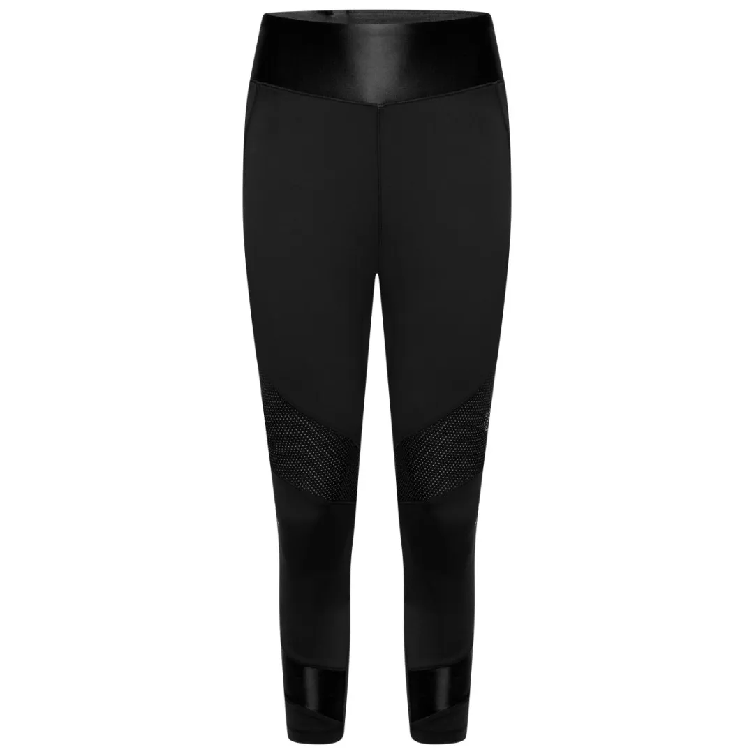 Damen Sport 3/4 Leggings Dare2b BRON TO SHINE schwarz 34