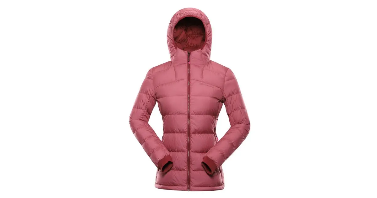 Damen-Winter-Daunenjacke mit DWR ALPINE PRO ROGITA rosa M