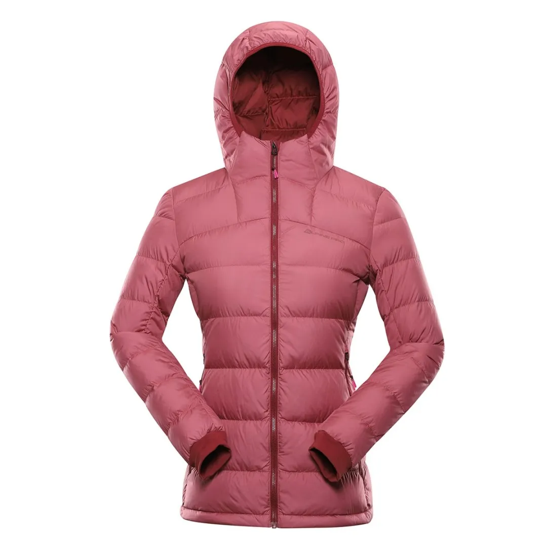 Damen-Winter-Daunenjacke mit DWR ALPINE PRO ROGITA rosa M