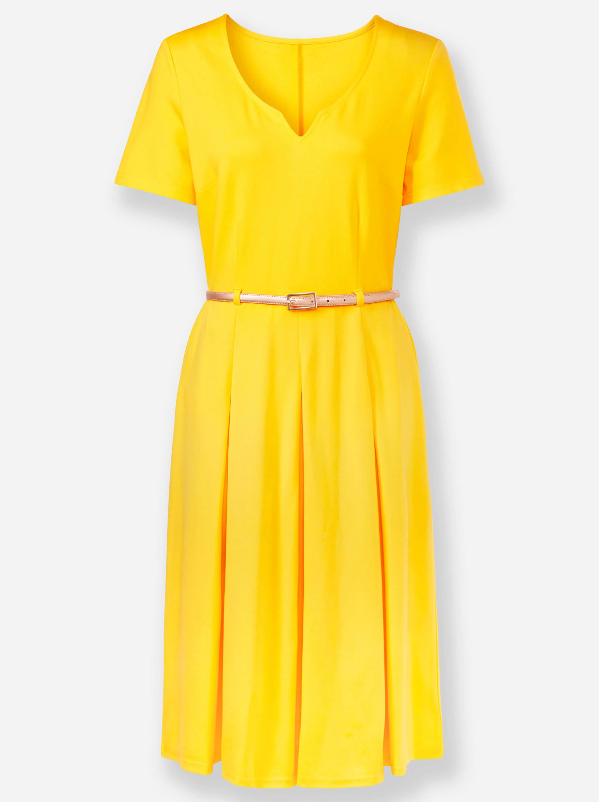 heine Jerseykleid in sonnengelb