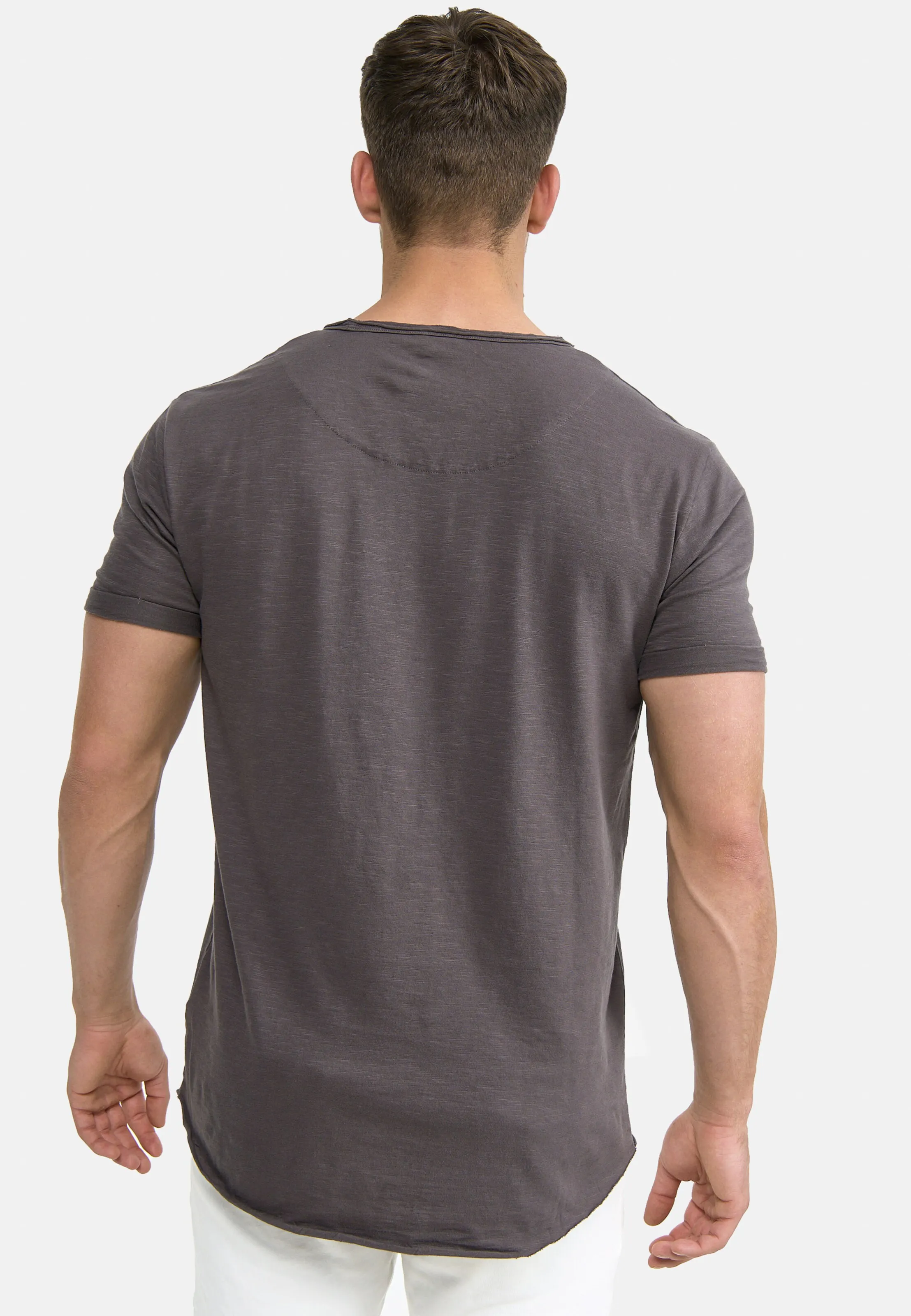 INDICODE JEANS Shirt 'Willbur' in Graumeliert