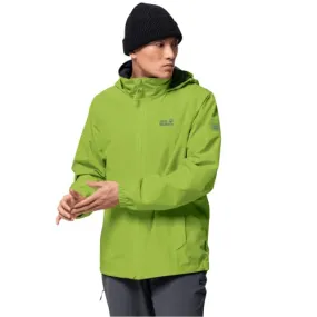 Jack Wolfskin Herren Stormy Point Jacke M Hardshelljacke, Spring Lime, Large