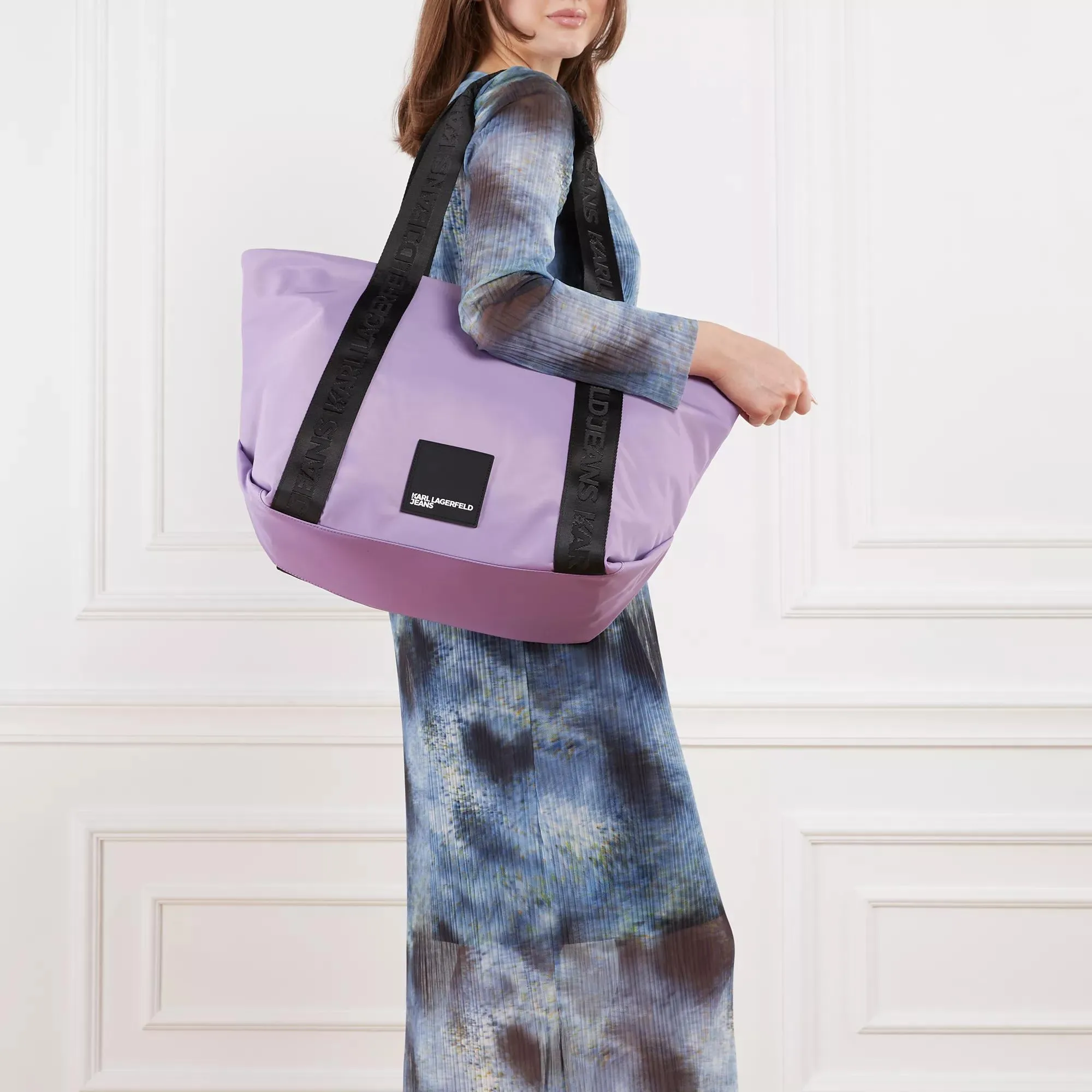   Karl Lagerfeld Jeans  Urban Nylon Tote English Lavender  Shopper 