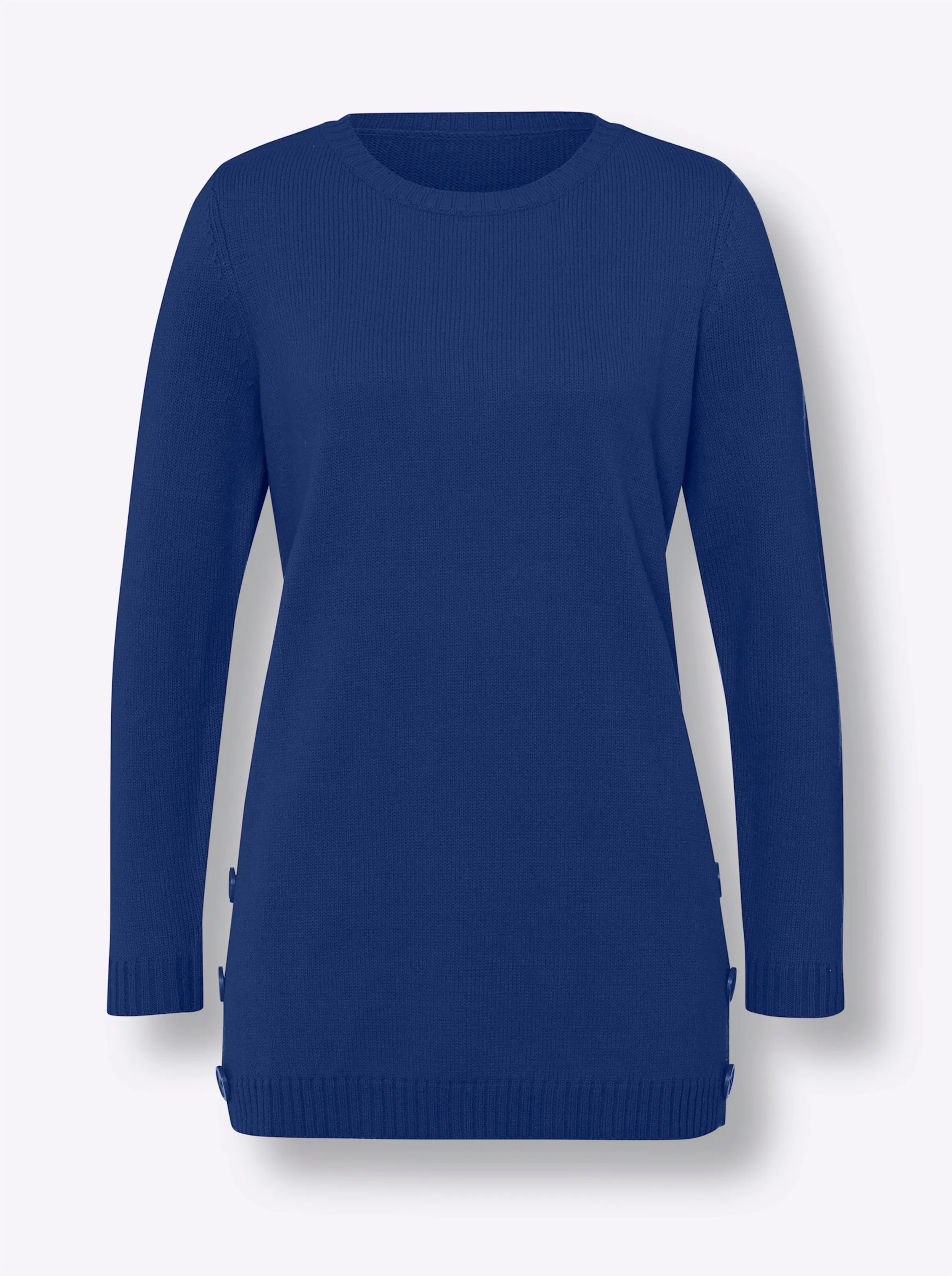 Longpullover in royalblau
