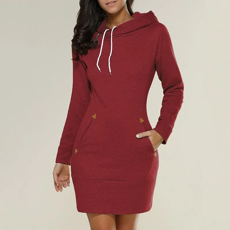 Loscana Hoodie | Bequemer knielanger Pullover für Frauen