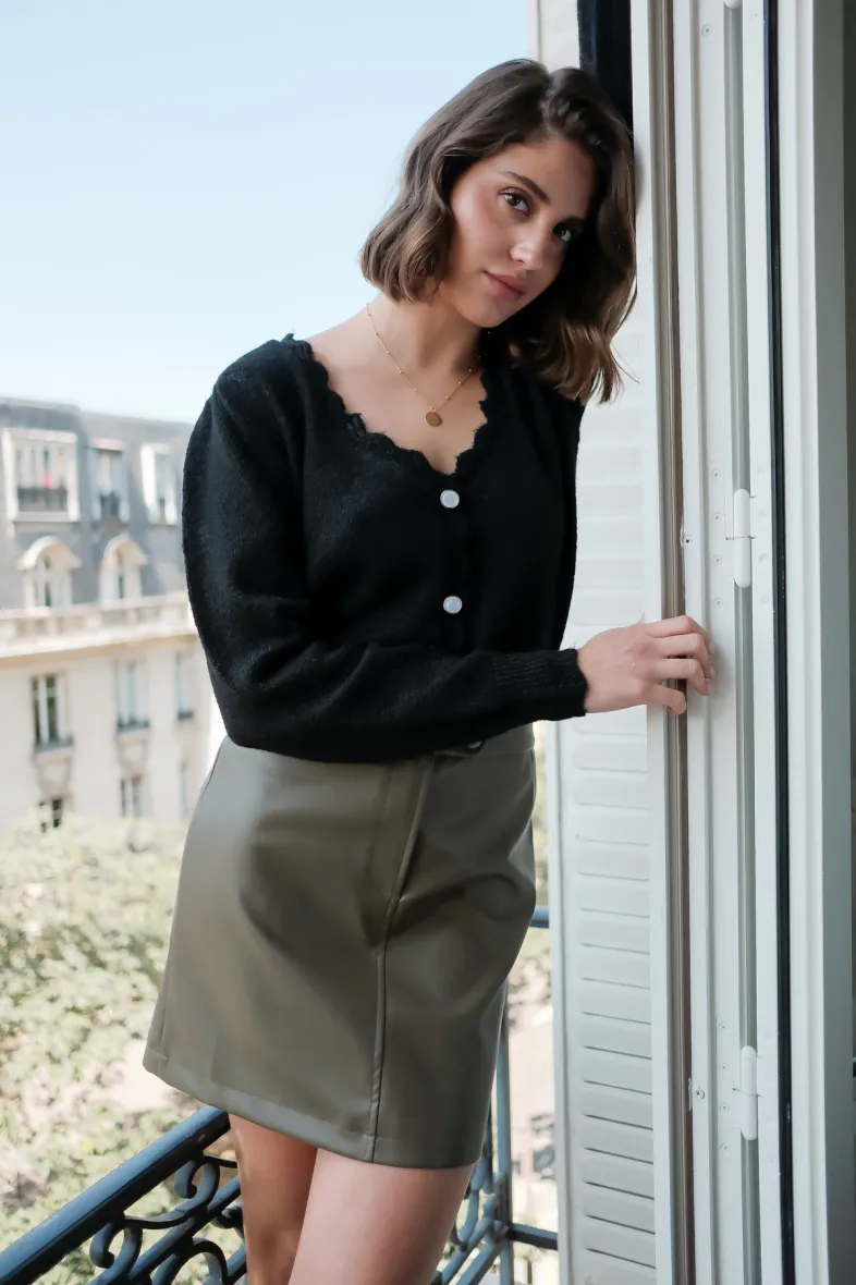 LOVIE – Strickjacke mit Knöpfen