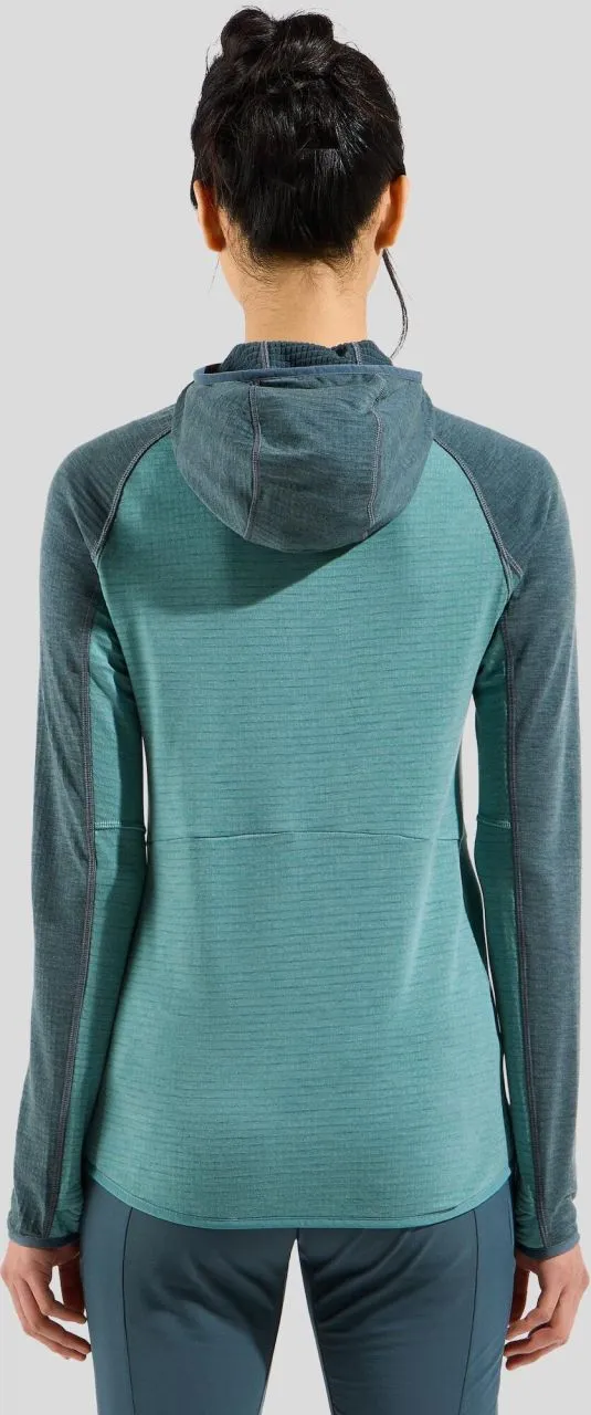 Odlo The Ascent Mid Layer Hooded Zip -