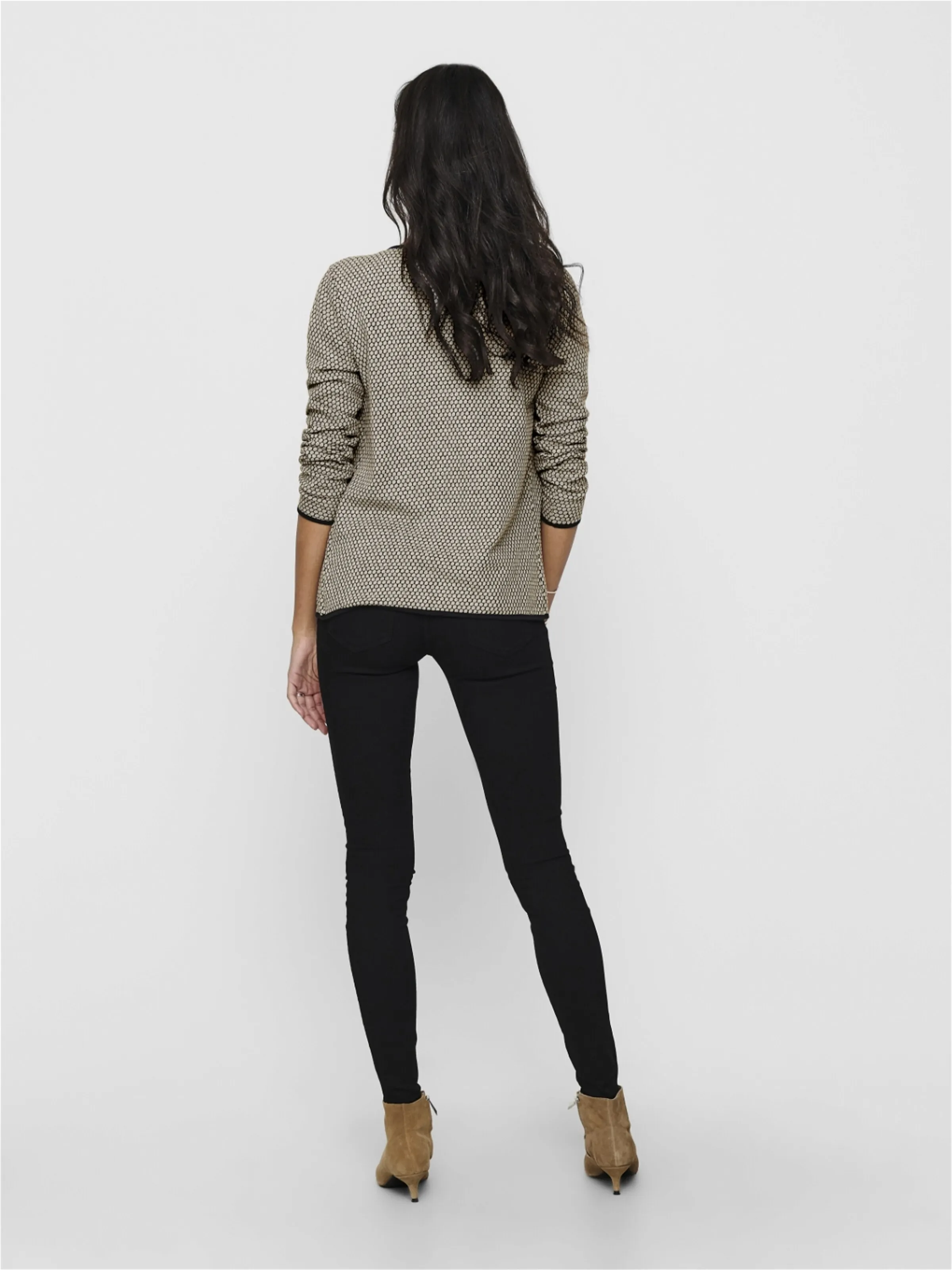 ONLY Strickjacke in Beige