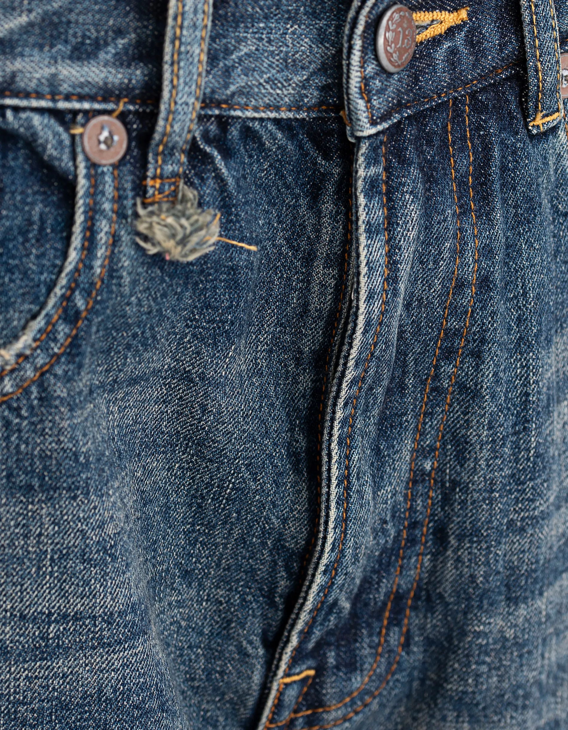 R13 X-BF Dawson Blue // Destroyed Boyfriend-Jeans