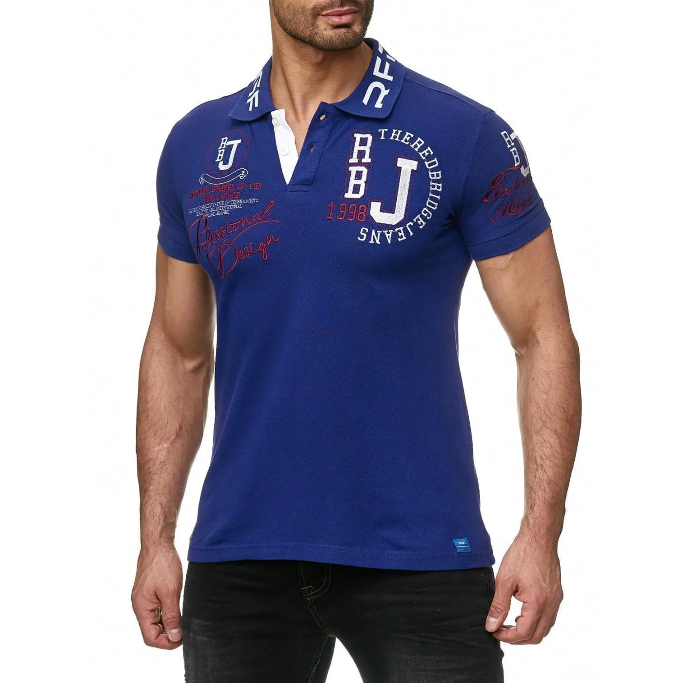 Red Bridge Herren Professionel Design Poloshirts Polo- T-Shirt Violett