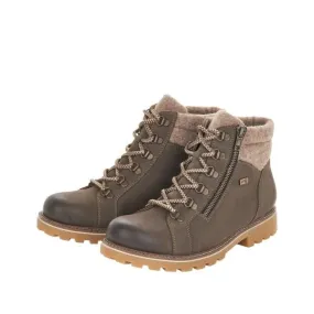 Remonte Damen Schnürboots Schnürstiefelette TEX- Membran robust braun S22 D7478-45