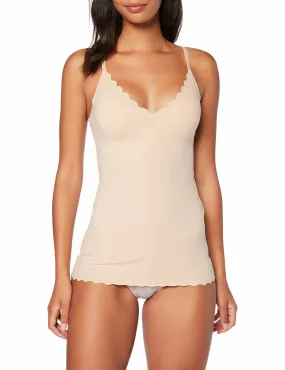 Skiny Damen Micro Lovers Spaghettishirt Herausnehmbare Pads Unterhemd, ,