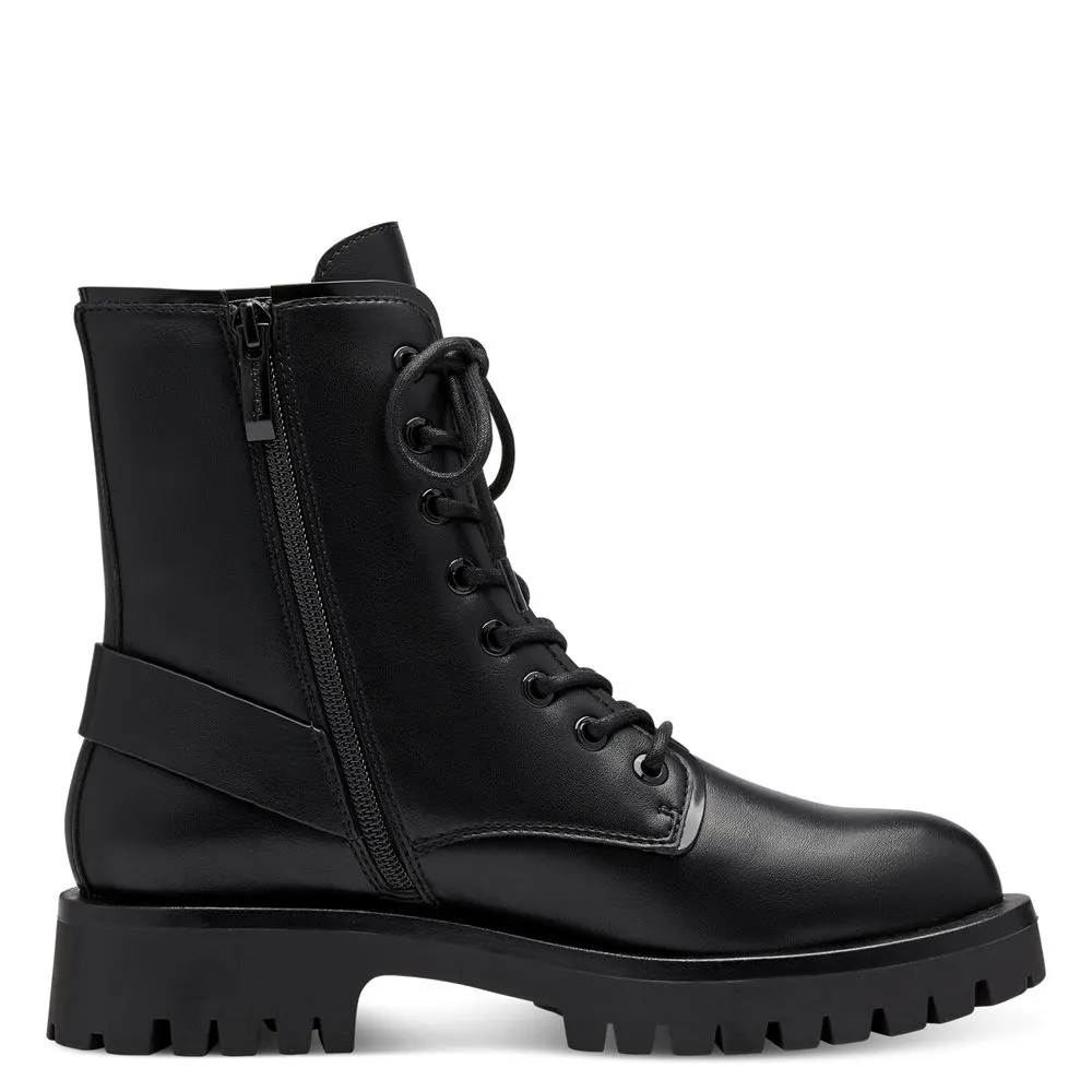 Tamaris Schnürboots TOUCHit Fußbett Zierschnalle schwarz S23 1-25247-41