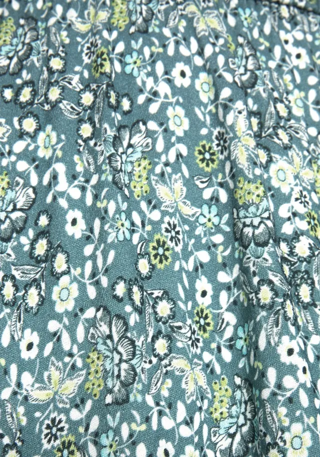 Vivance Jerseykleid, mit Blümchendruck, lockeres Sommerkleid, Strandkleid